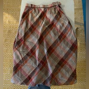 Vintage plaid skirt